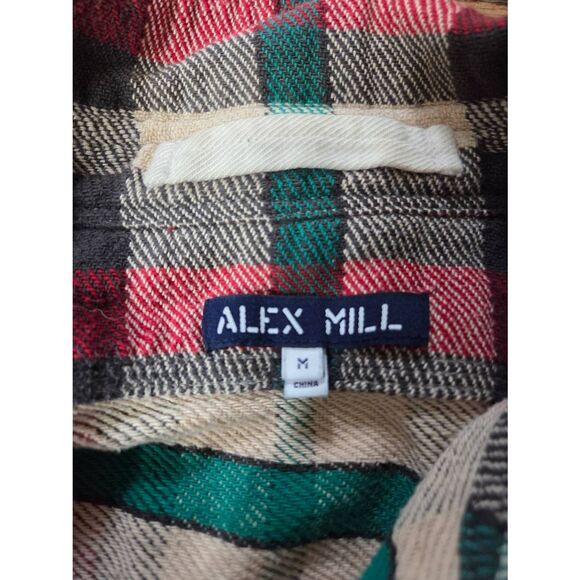 Alex Mill Mens  Chore Shirt in plaid sz Medium - Picture 2 of 4